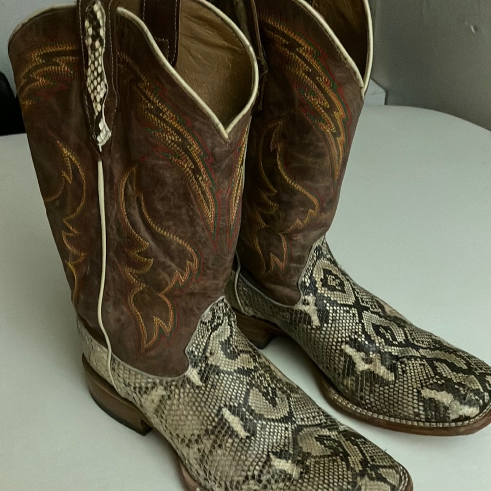Brown and Tan Western Boots